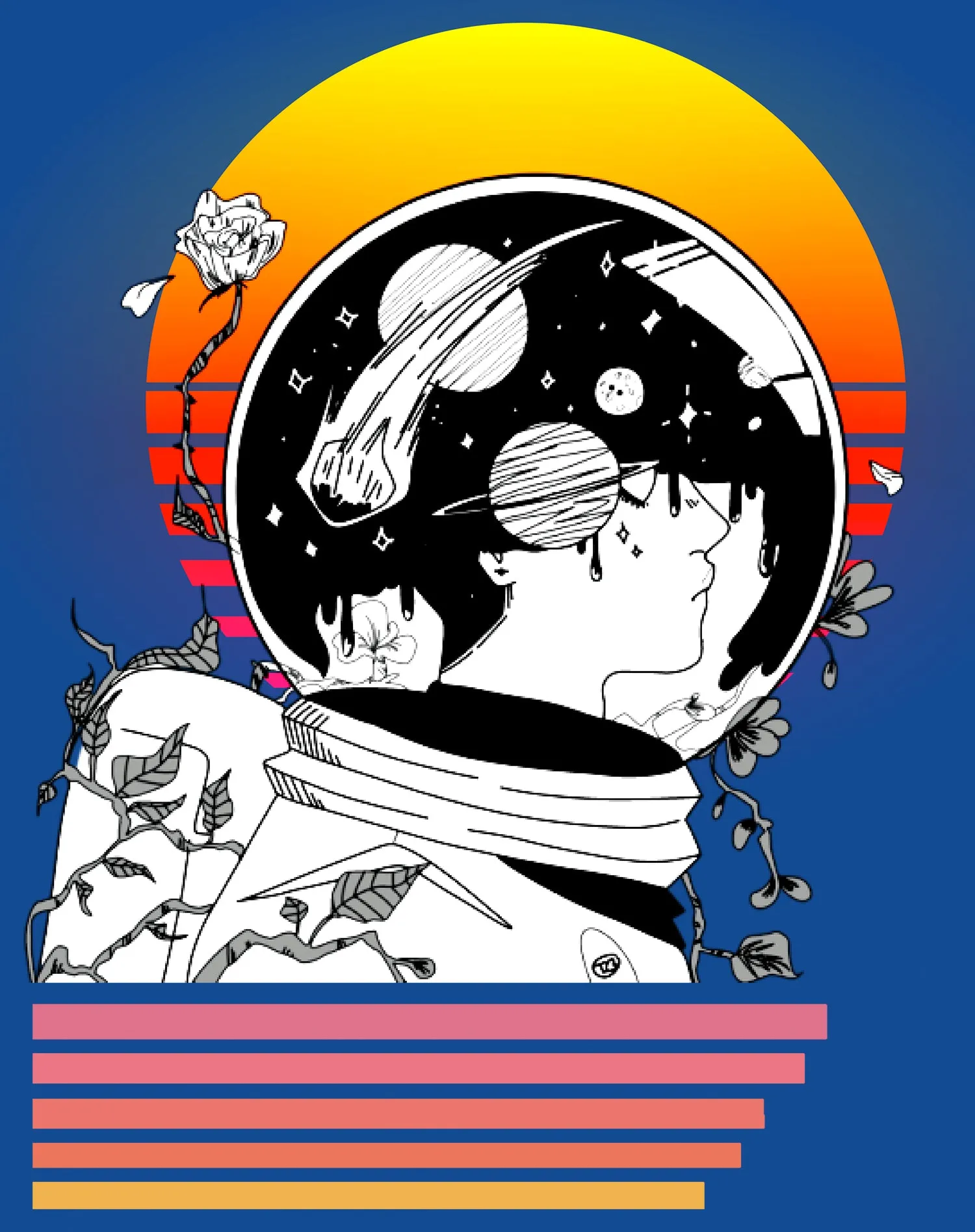 Science Space Astronaut Anime Retro Vintage Comic Nerd Geek Official Youth T-shirt