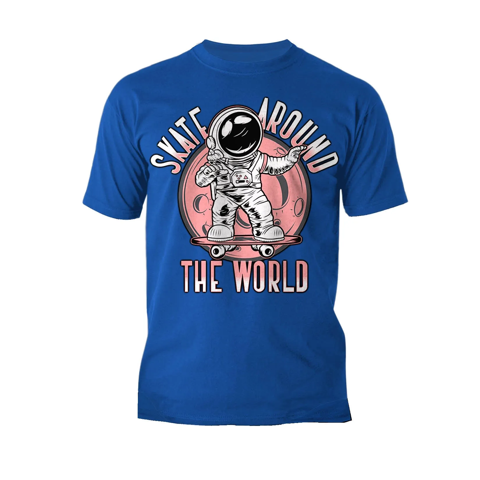 Science Space Race Skate Around World Astronaut Nerd Geek Official Men's T-shirt