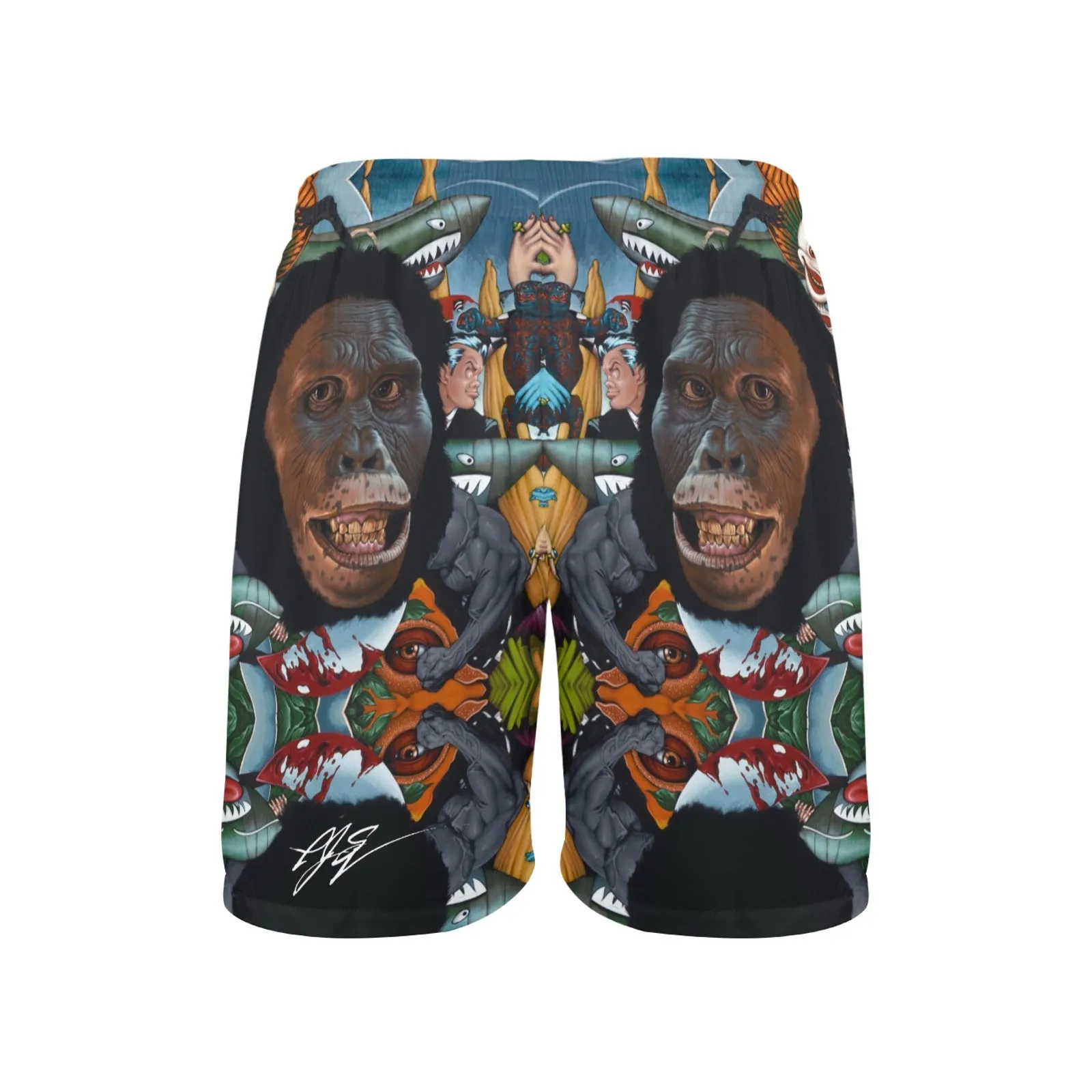 Selfie Men's Elastic Beach Shorts
