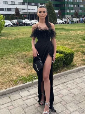 Sexy Sweetheart Sleeveless Mermaid Satin Long Evening Prom Dresses Online, OLP690