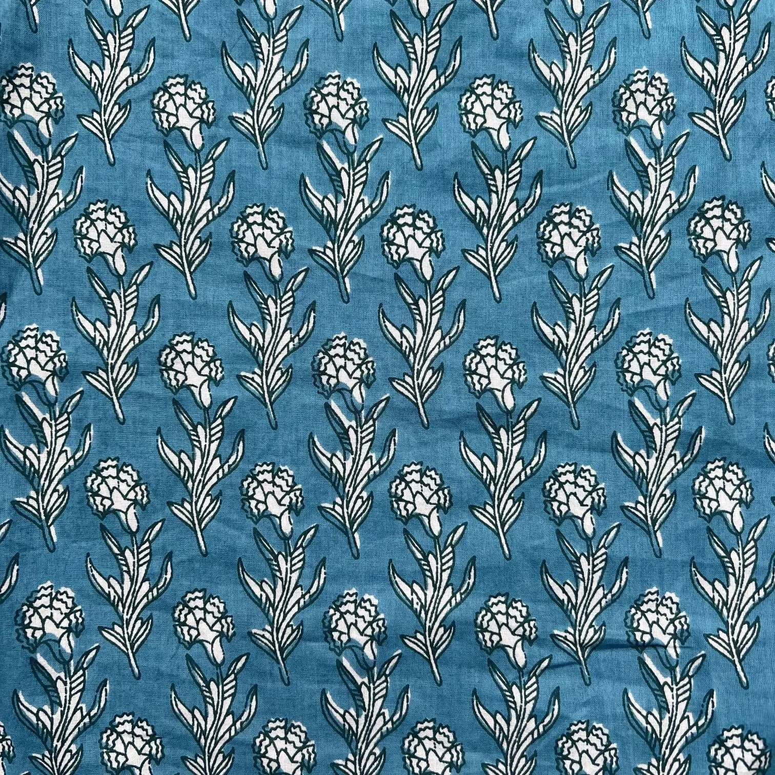 Sheila Dress - Blue / White Flowers