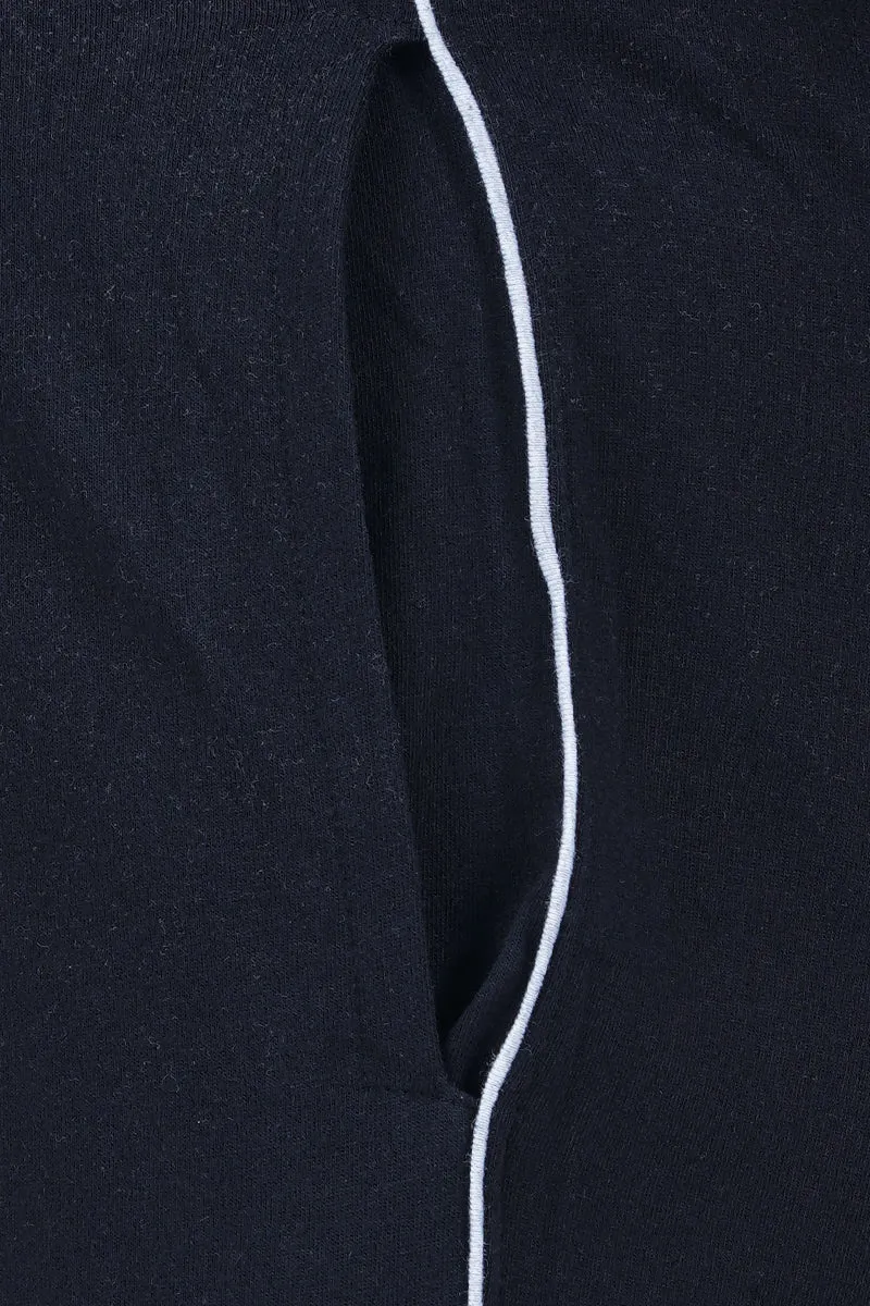 Shorts - Black Knitted Shorts For Mens | Ariser