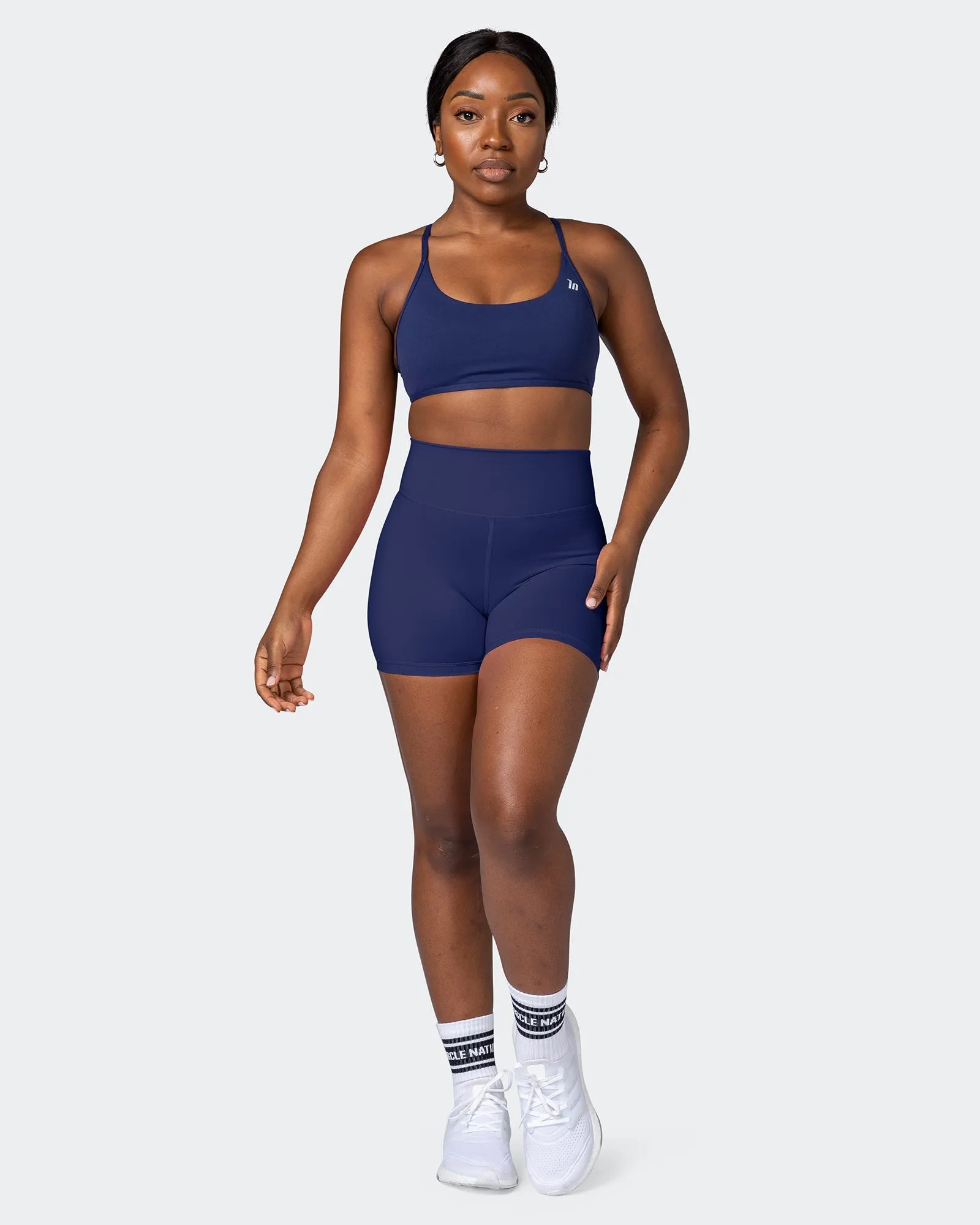 Signature Scrunch Midway Shorts - Ink