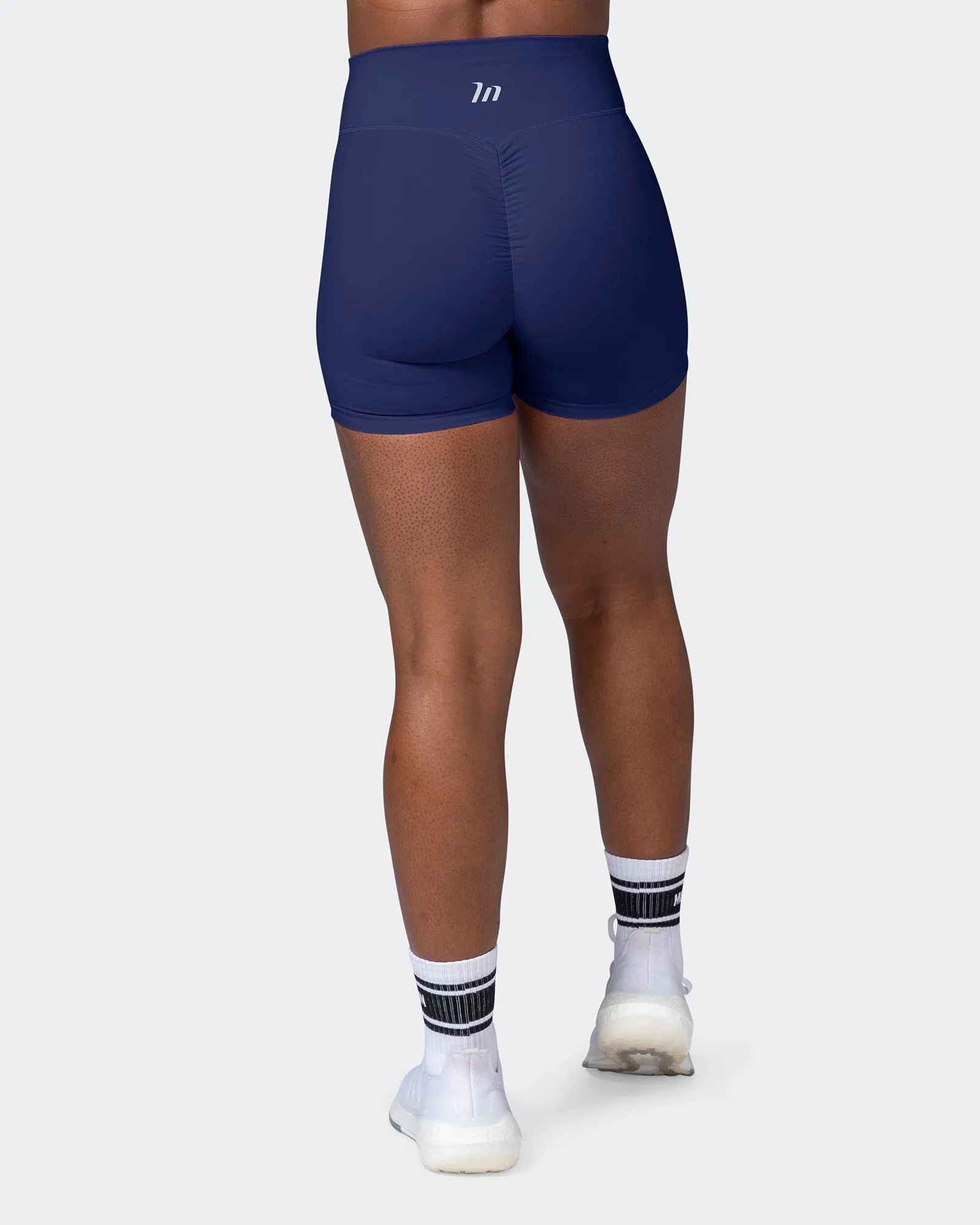 Signature Scrunch Midway Shorts - Ink