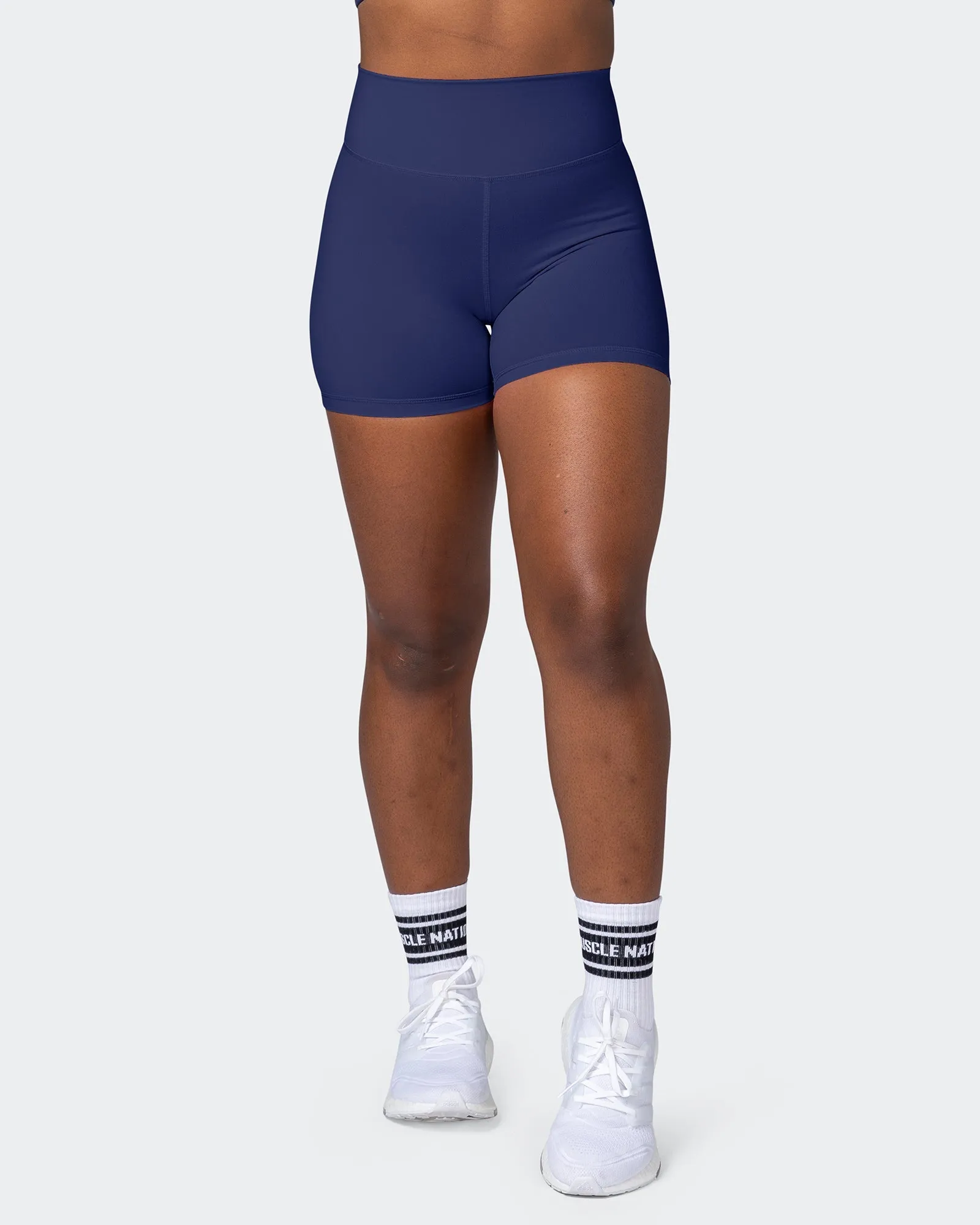 Signature Scrunch Midway Shorts - Ink