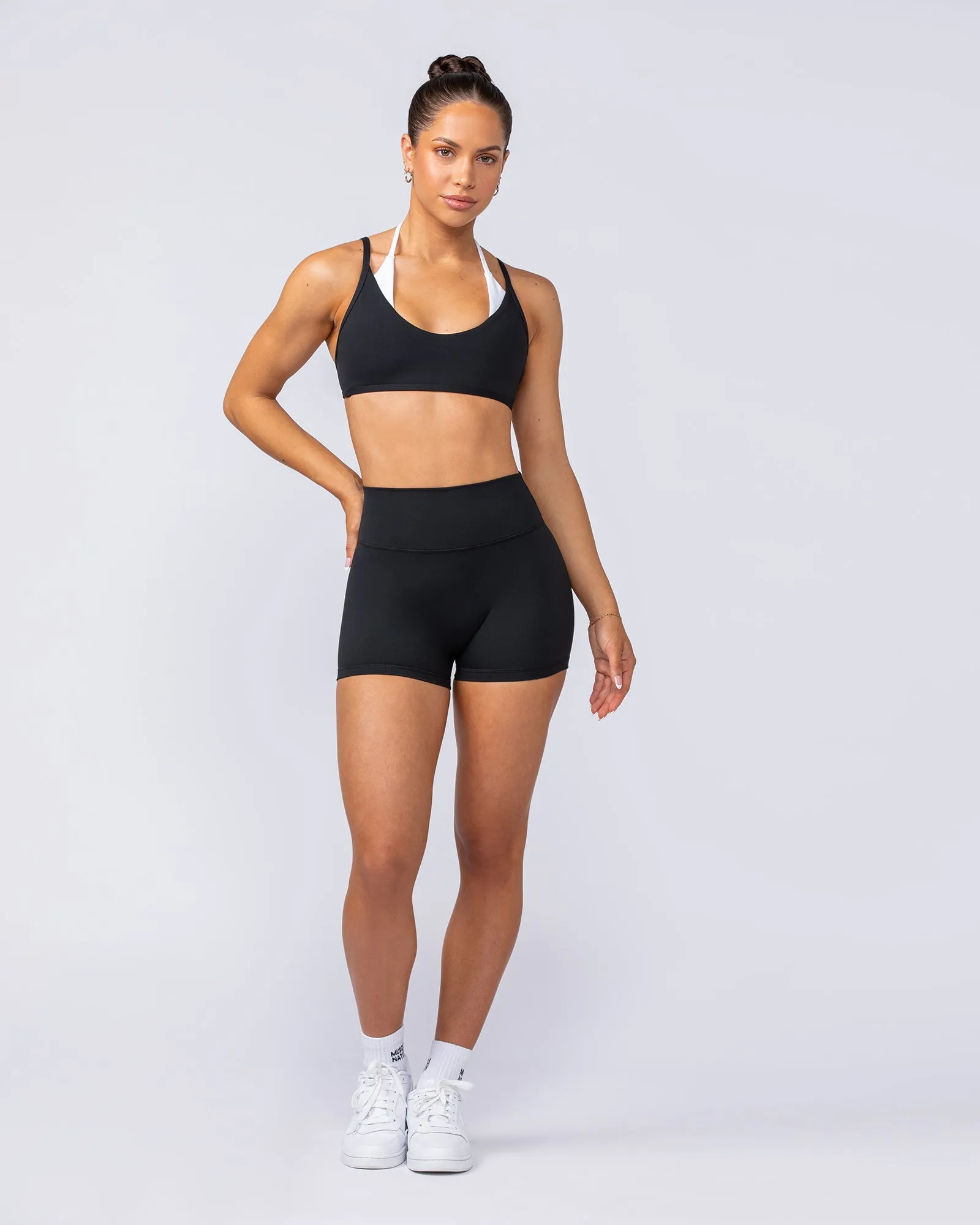 Signature Zero Rise Booty Shorts - Black