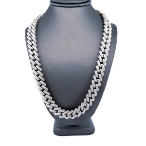 Silver Sharp-edge Cuban Chain