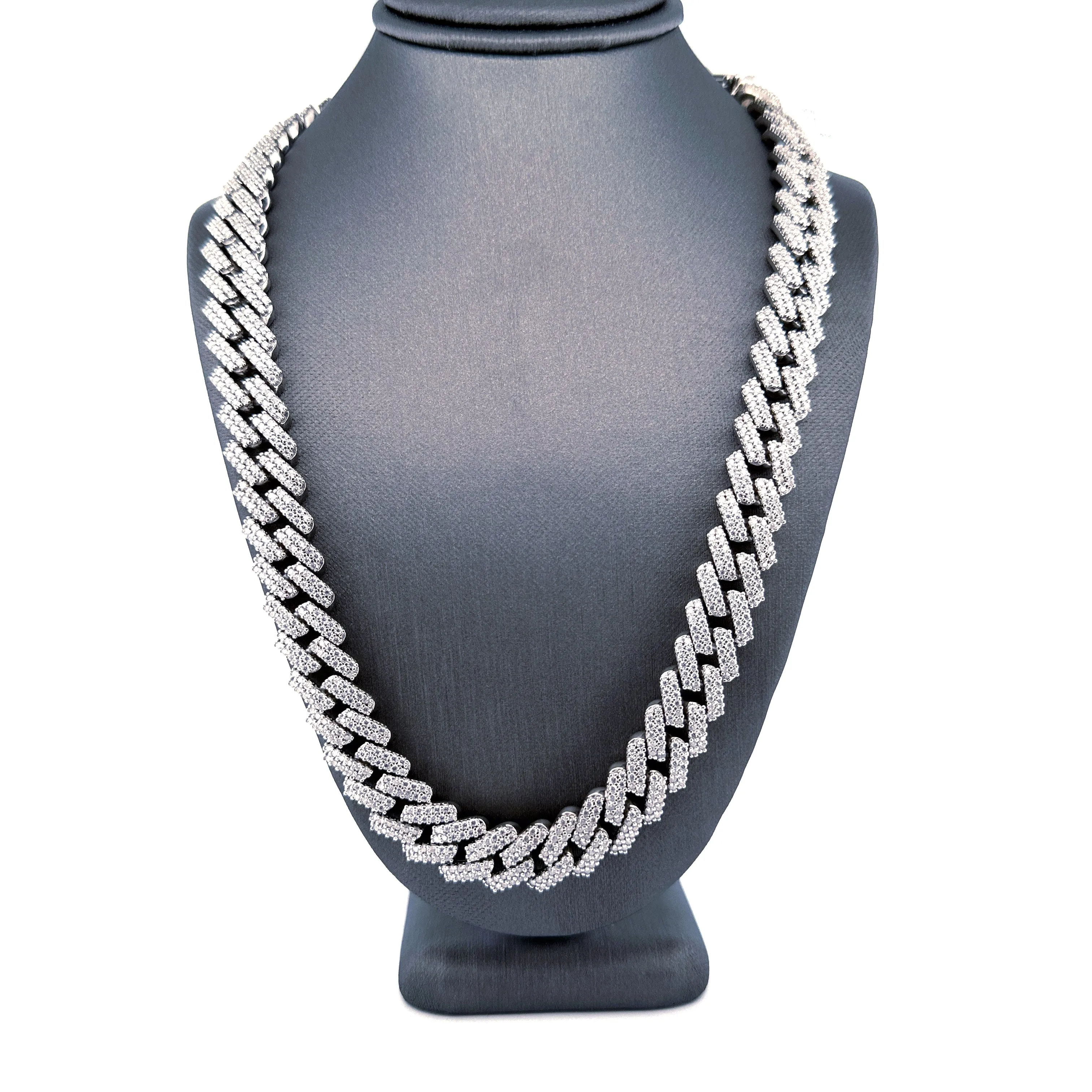 Silver Sharp-edge Cuban Chain