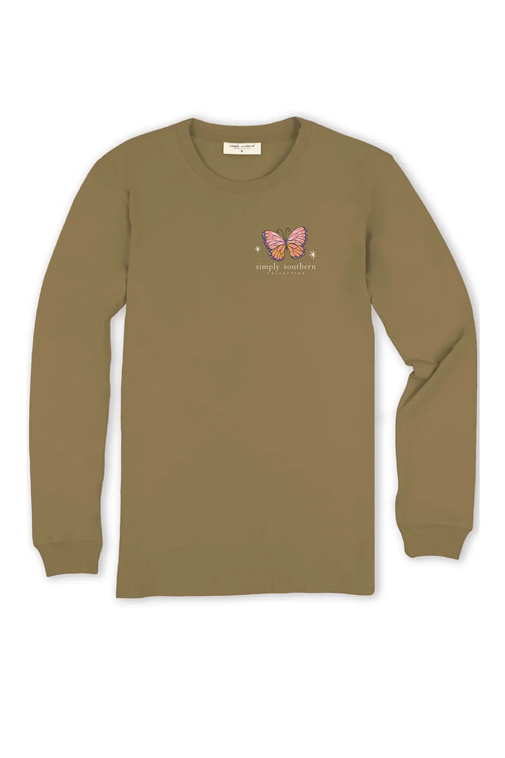 Simply Southern Long Sleeve I’m Pretty Cool But I Cry A Lot T-Shirt for Women in Tulepo Gold | LS-CRY-TULEPO