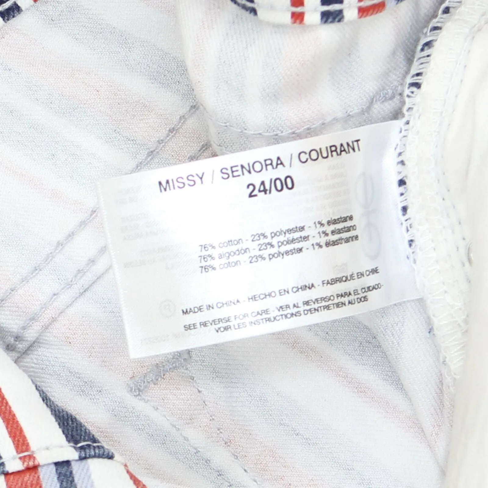 Skinnygirl Women's Carrie Skimmer Shorts. 698407 Nantucket Stripe 24