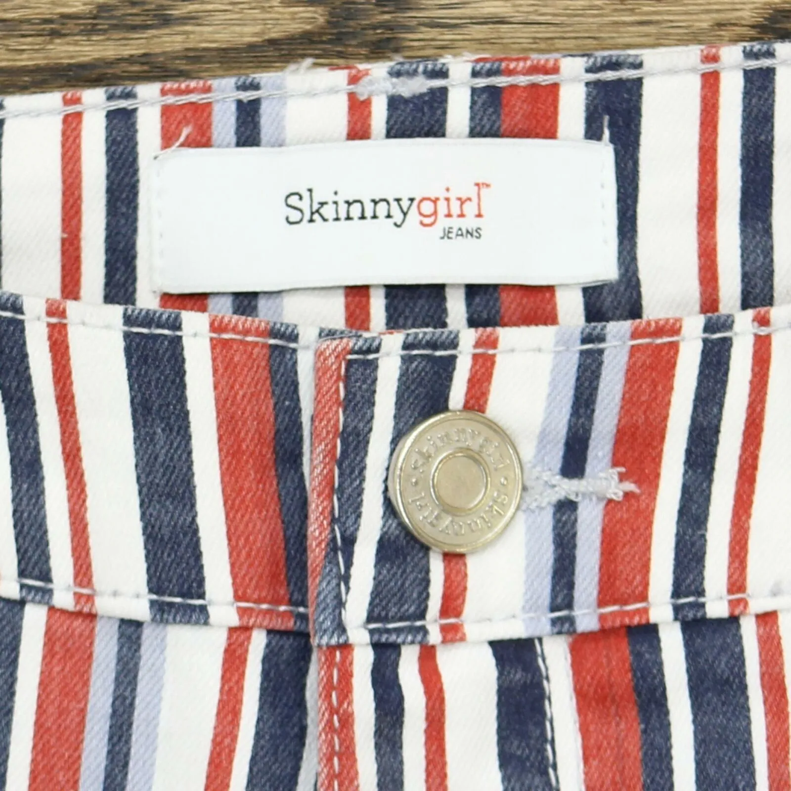 Skinnygirl Women's Carrie Skimmer Shorts. 698407 Nantucket Stripe 24