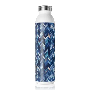 Slim Water Bottle - Hildegund Bitilasana Chevron