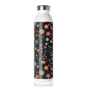 Slim Water Bottle - Peregrine Matsyasana 70s Sci Fi Nebula