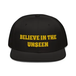 Snapback Hat "1052-0101 Believe In The Unseen (Yellow Logo)"