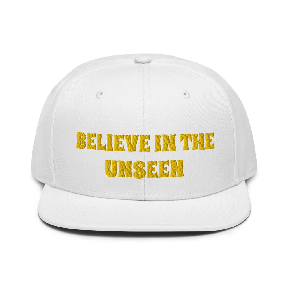 Snapback Hat "1052-0101 Believe In The Unseen (Yellow Logo)"
