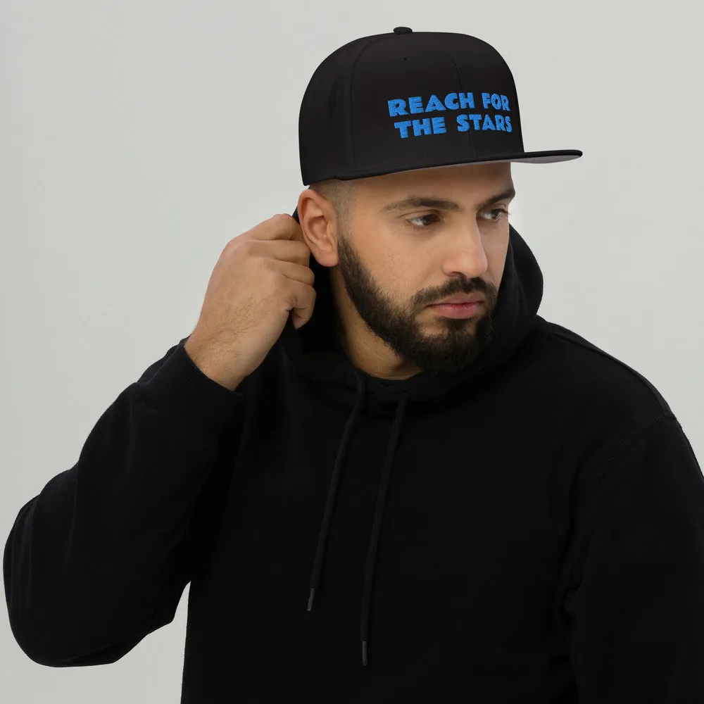 Snapback Hat "1052-0141 Reach For The Stars (Blue Logo)"