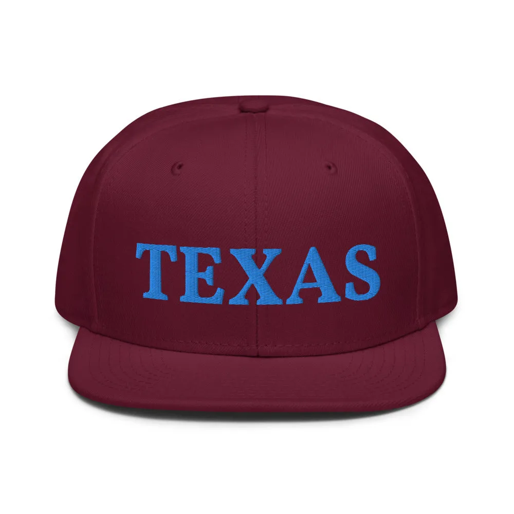 Snapback Hat "1053-0021 Texas (Blue Logo)"
