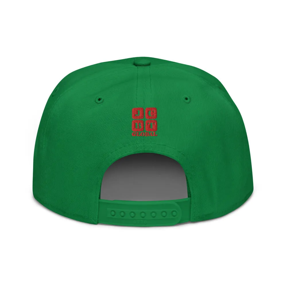 Snapback Hat "2052-0021 Golden Rule (Red Logo)"