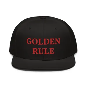 Snapback Hat "2052-0021 Golden Rule (Red Logo)"