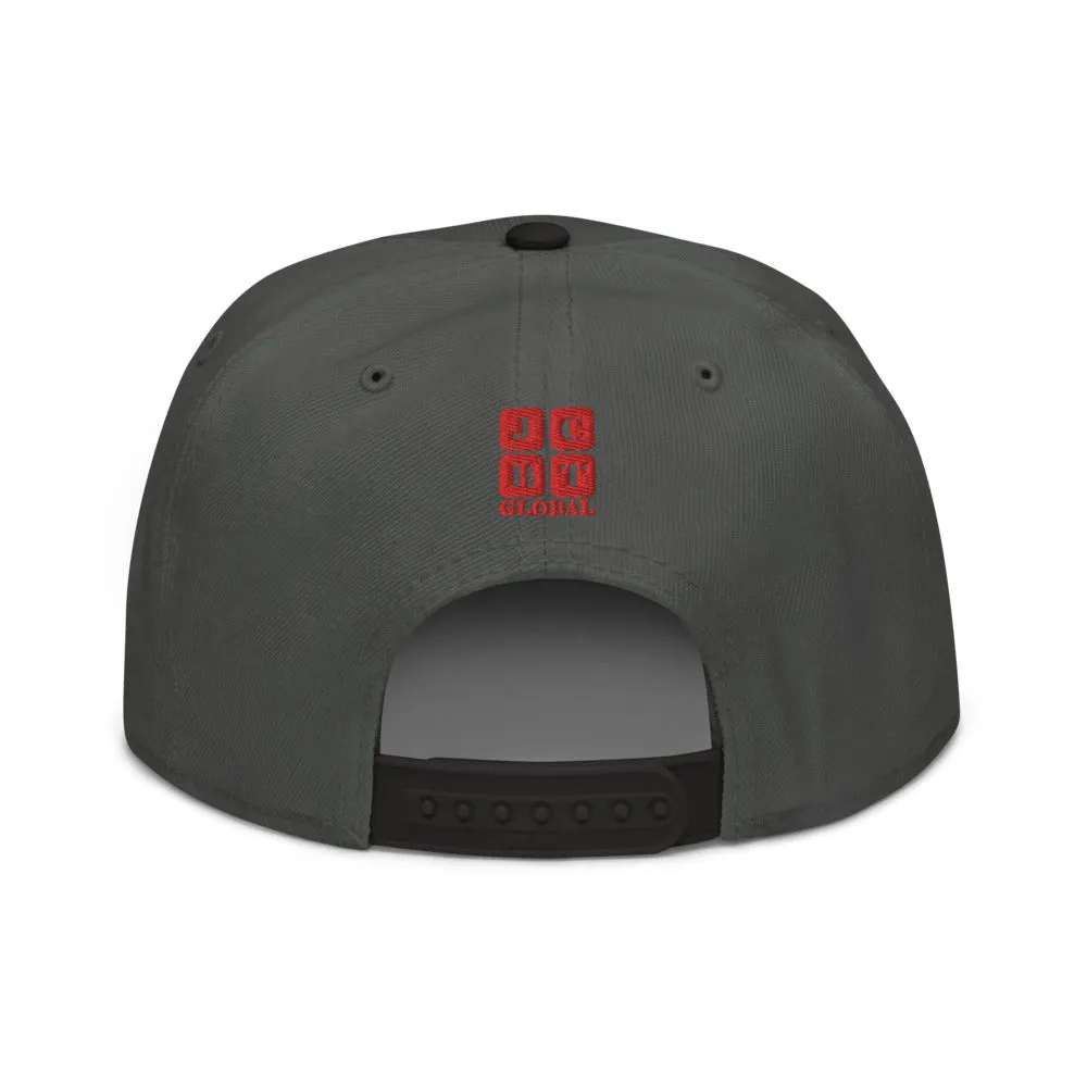 Snapback Hat "2052-0021 Golden Rule (Red Logo)"