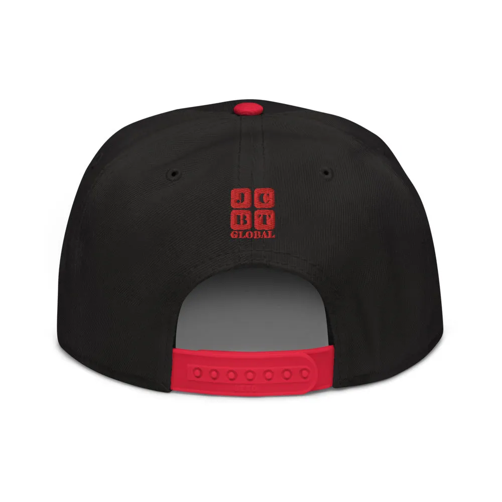 Snapback Hat "2052-0021 Golden Rule (Red Logo)"