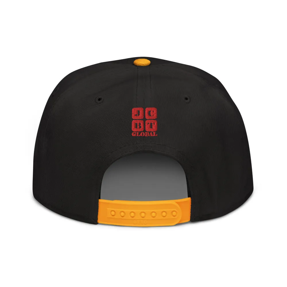 Snapback Hat "2052-0021 Golden Rule (Red Logo)"