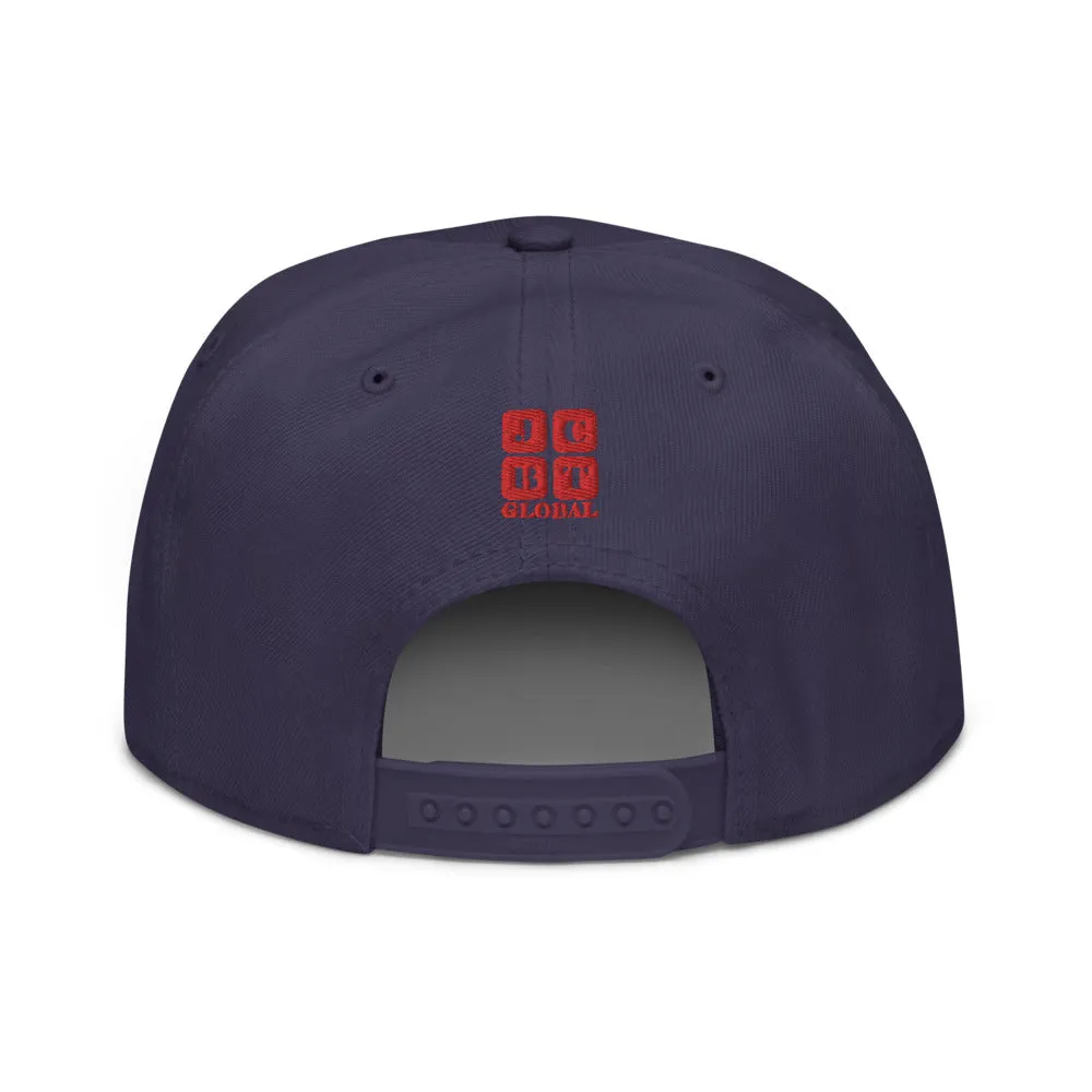 Snapback Hat "2052-0021 Golden Rule (Red Logo)"