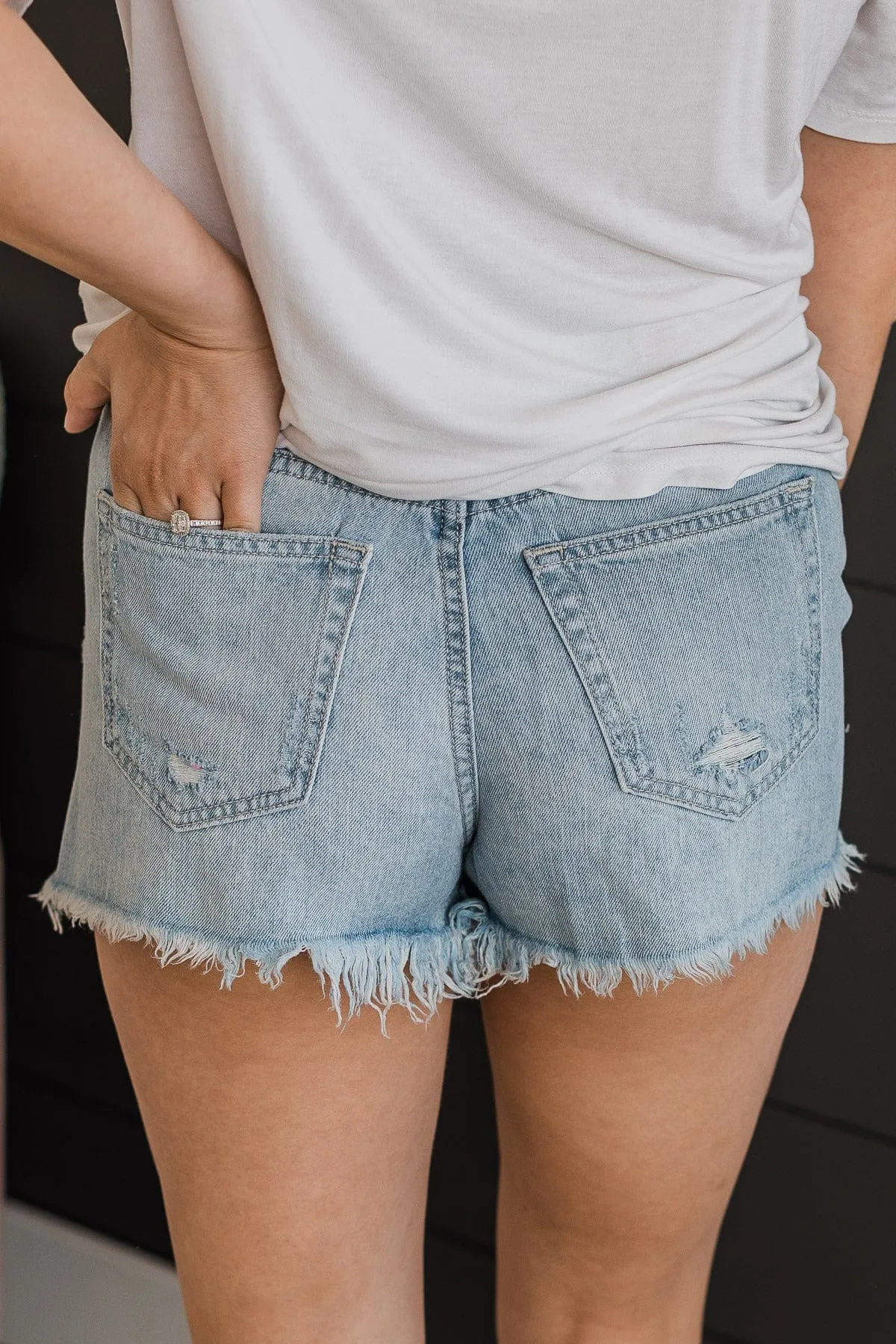 Sneak Peek High-Rise Shorts- Jenna Wash
