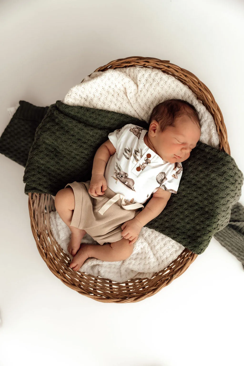 Snuggle Hunny Organic Short Sleeve Bodysuit - Koala