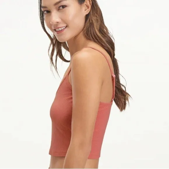 Splendid Medium SET Tank AND Sundown Shorts Rib Tank Cropped Smocked Shorts NWT