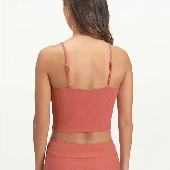 Splendid Medium SET Tank AND Sundown Shorts Rib Tank Cropped Smocked Shorts NWT