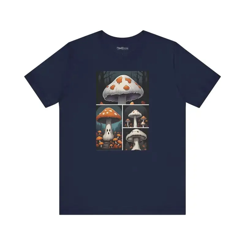 Spooky Forest Mushrooms Unisex Tee for Halloween Magic