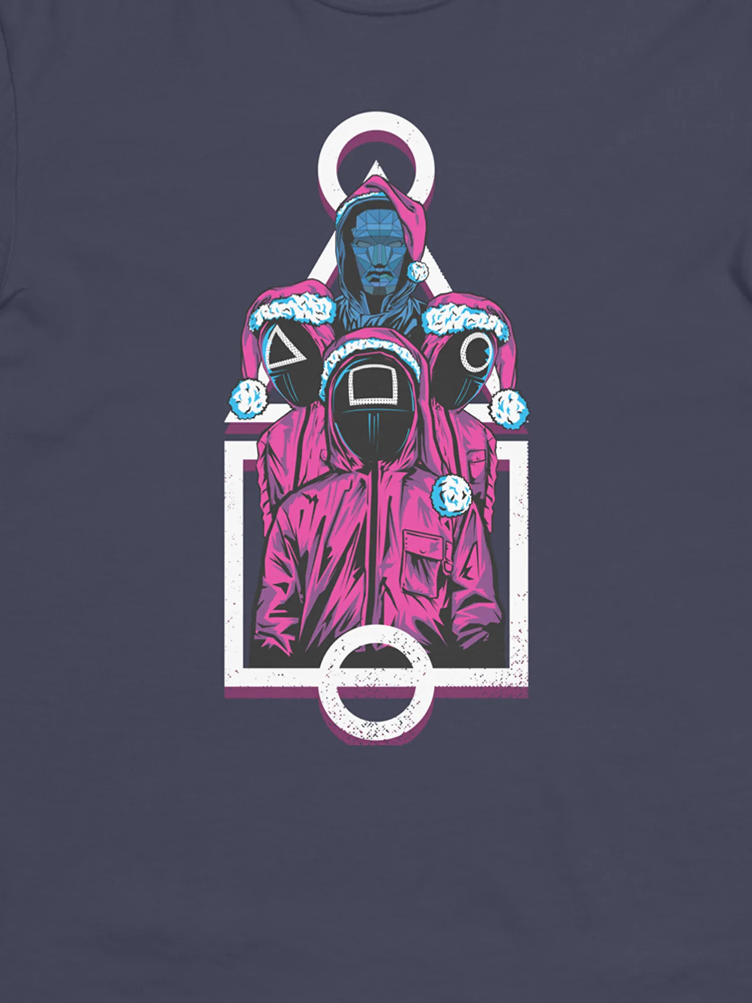 Squid Game Frontman and Guards Tee [True Navy]