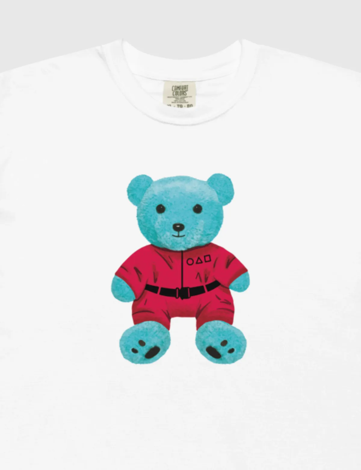 Squid Game: The Challenge Unisex Teddy Bear T-Shirt [White]
