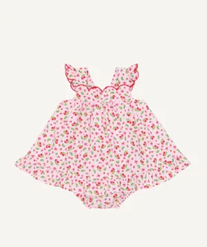 SS25 Deolinda - Cherry Print Dress and Bloomer