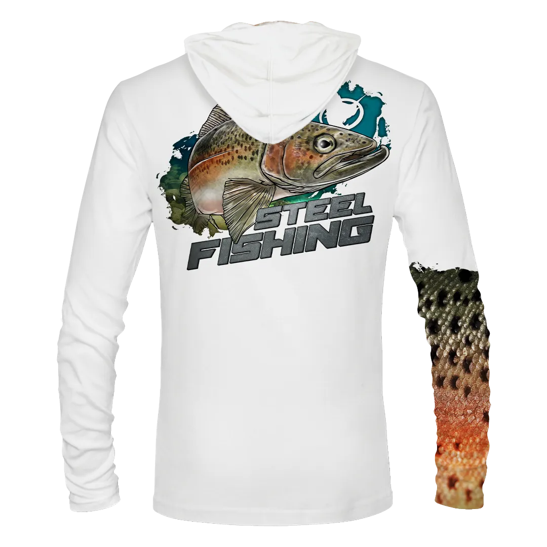 Steel Fishing Longsleeve Hooded Performance Shirt