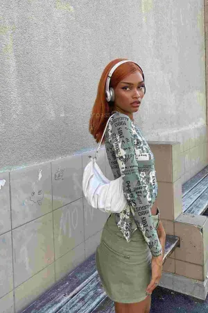 Stenie｜Synthetic Swiss Lace Front Wig