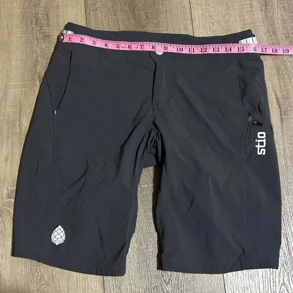 STIO OPR 11.5&quot; Mountain Biking Shorts Dark Gray Women's Size 8