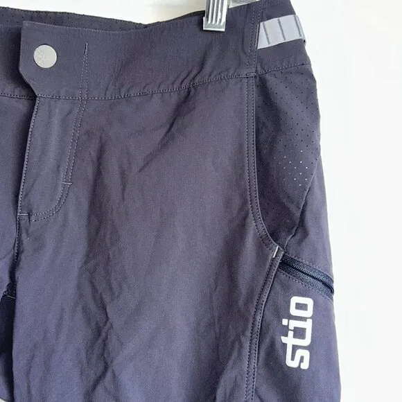 STIO OPR 11.5&quot; Mountain Biking Shorts Dark Gray Women's Size 8