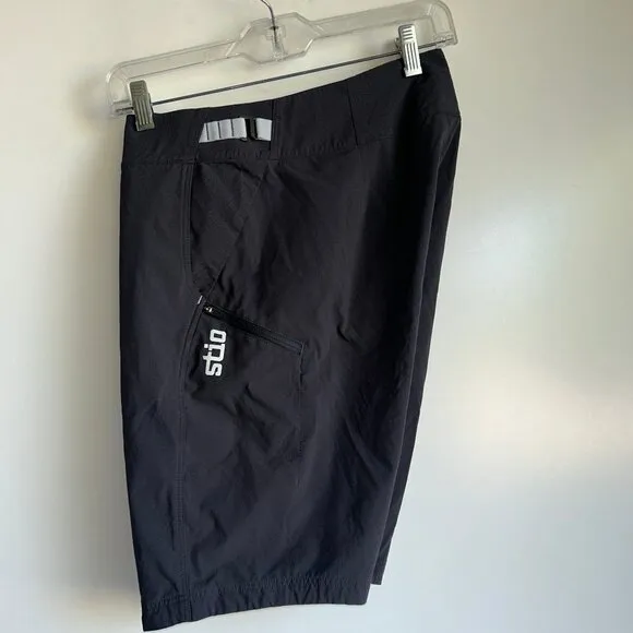 STIO OPR 11.5&quot; Mountain Biking Shorts Dark Gray Women's Size 8