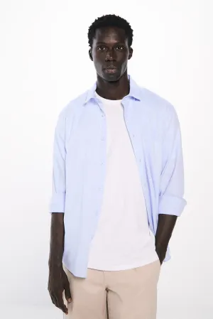 Structured dress shirt - Blue