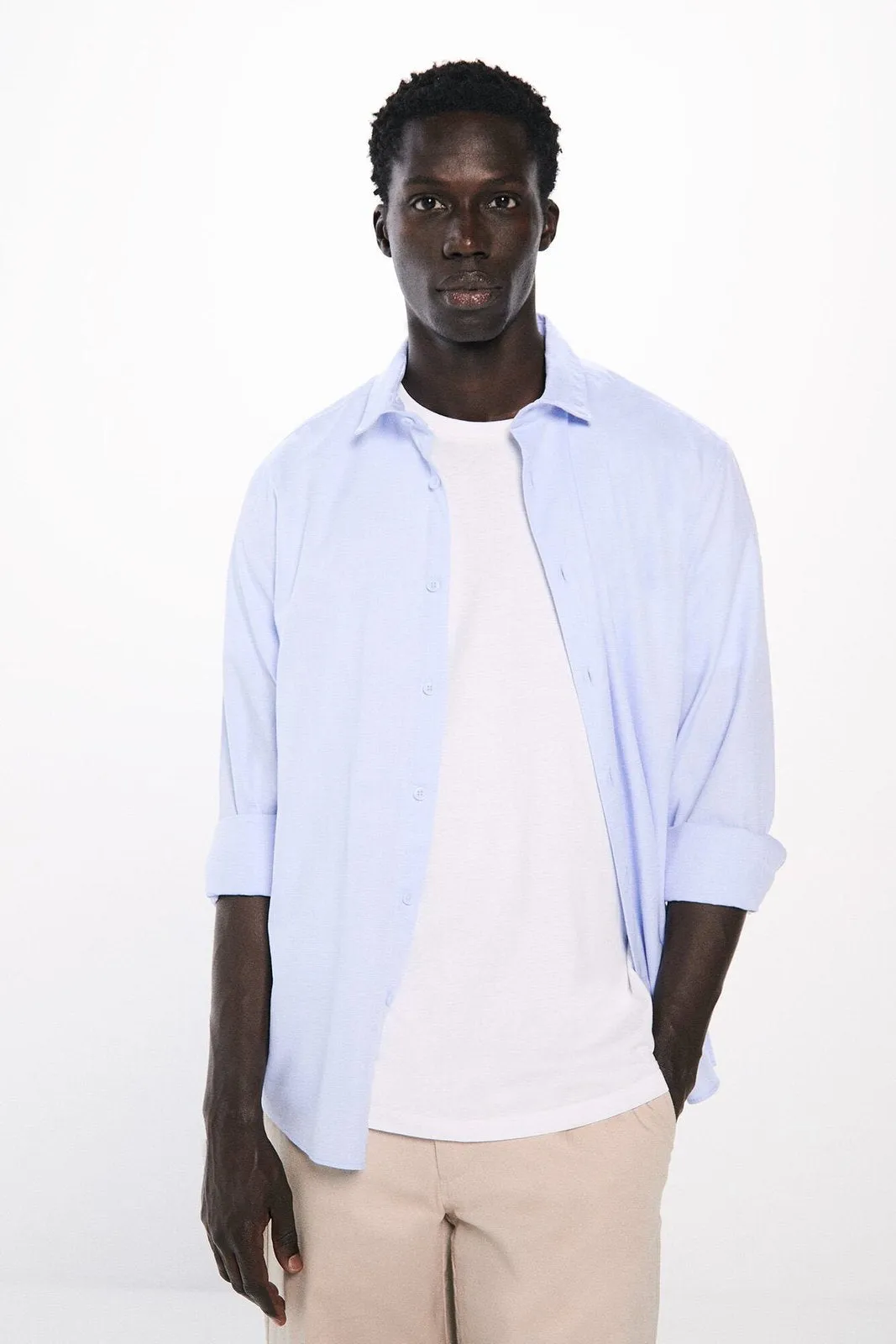 Structured dress shirt - Blue