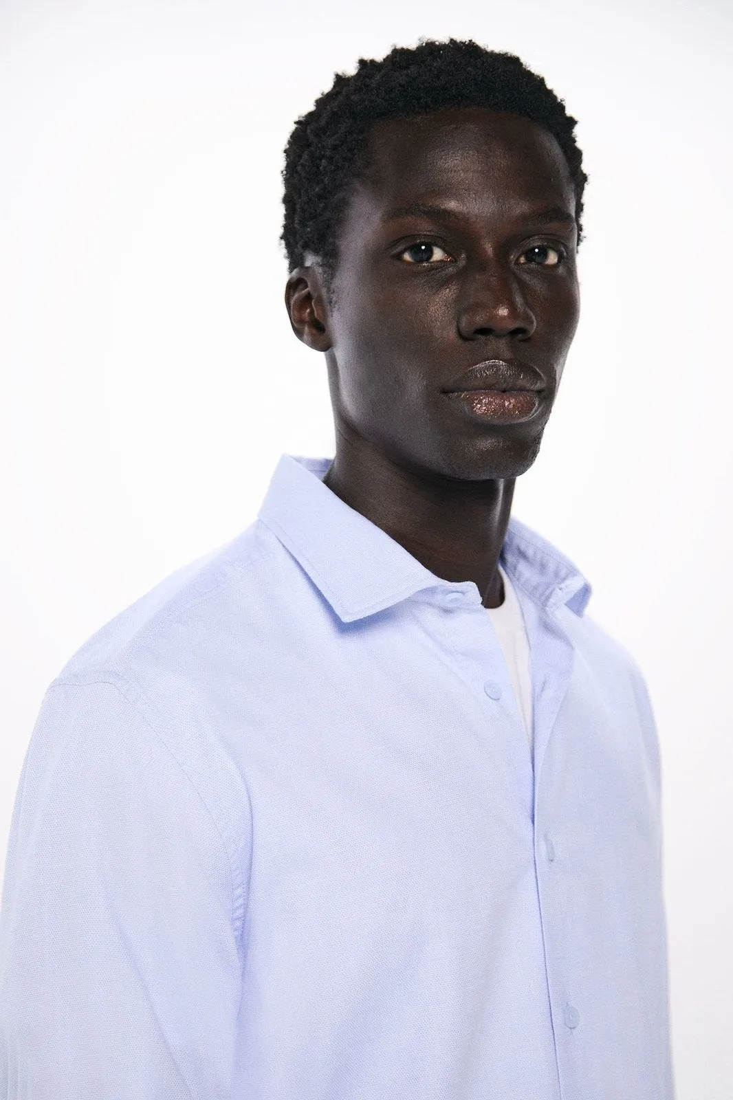 Structured dress shirt - Blue