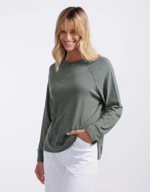Sunset Throw On Top - Washed Khaki