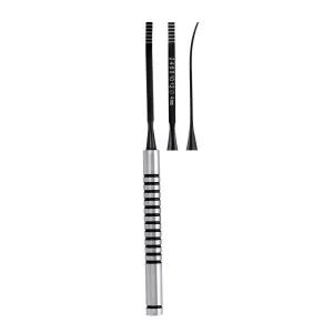 SurgiMac Bone Chisel Sharp Cvd. 4mm 2-4-6-8-10-12mm. MacBlack Series. Titanium coating.