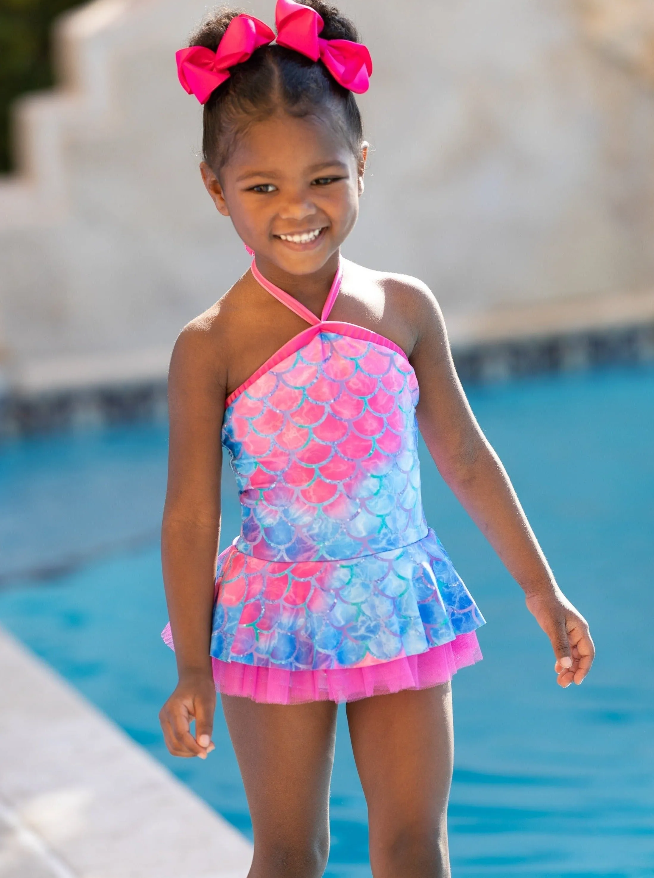 Swim With Mermaids Tulle Two Piece Swimsuit