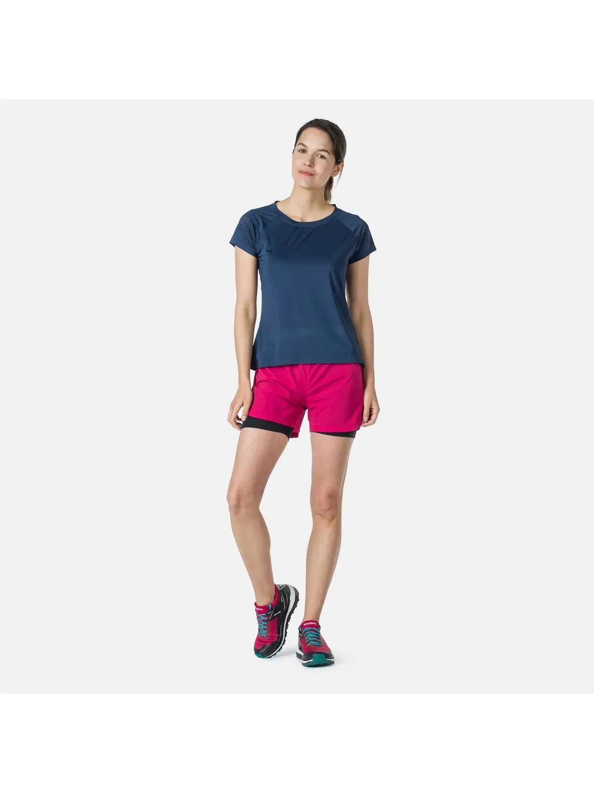 Szorty ROSSIGNOL W Trail Shorts - czerwony