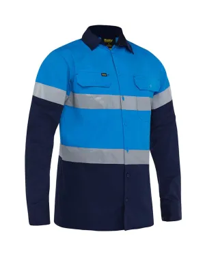 Taped Hi Vis Cool Lightweight LS Shirt * - Blue/Navy