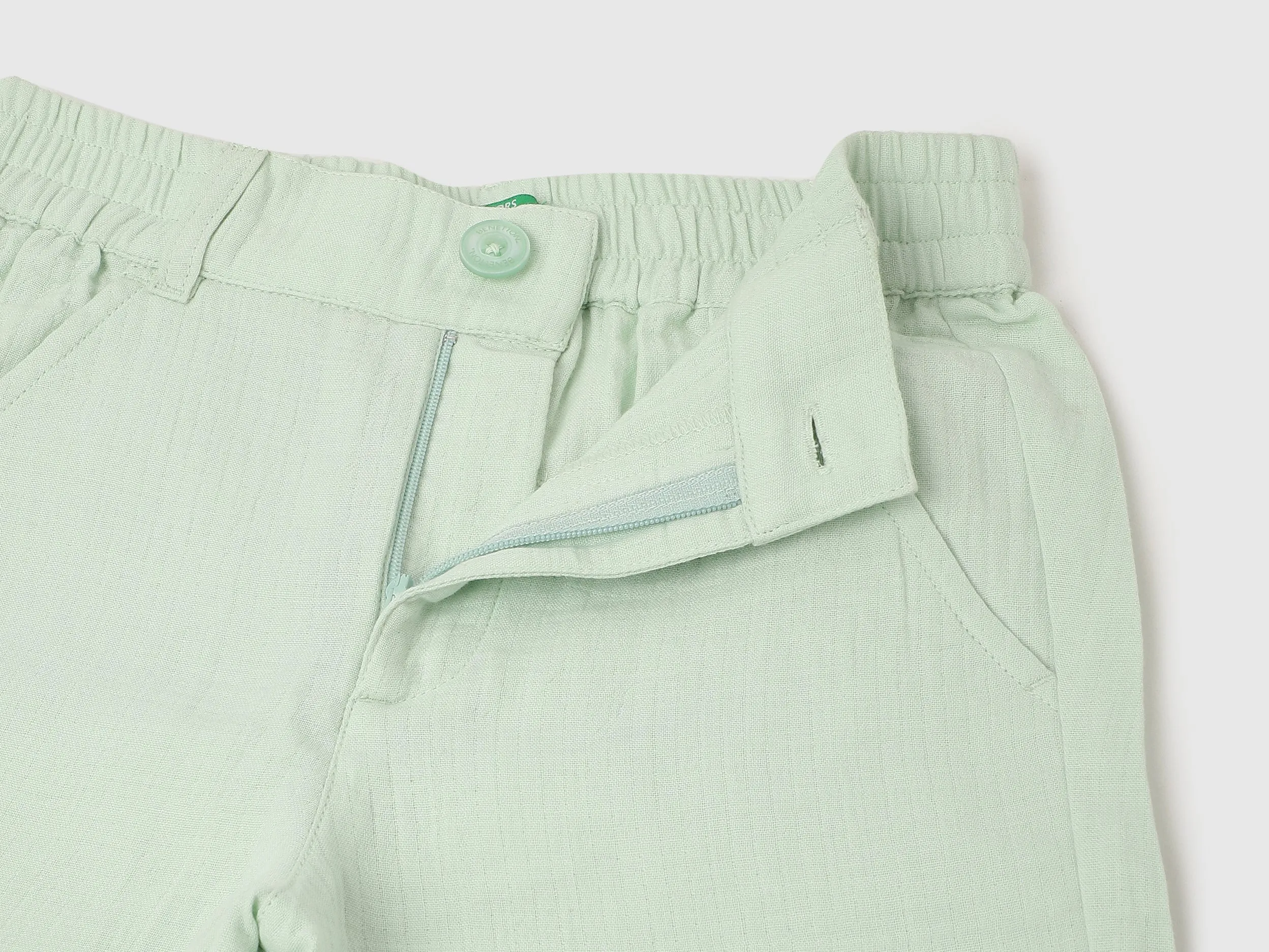 Textured Regular Fit Casual Shorts