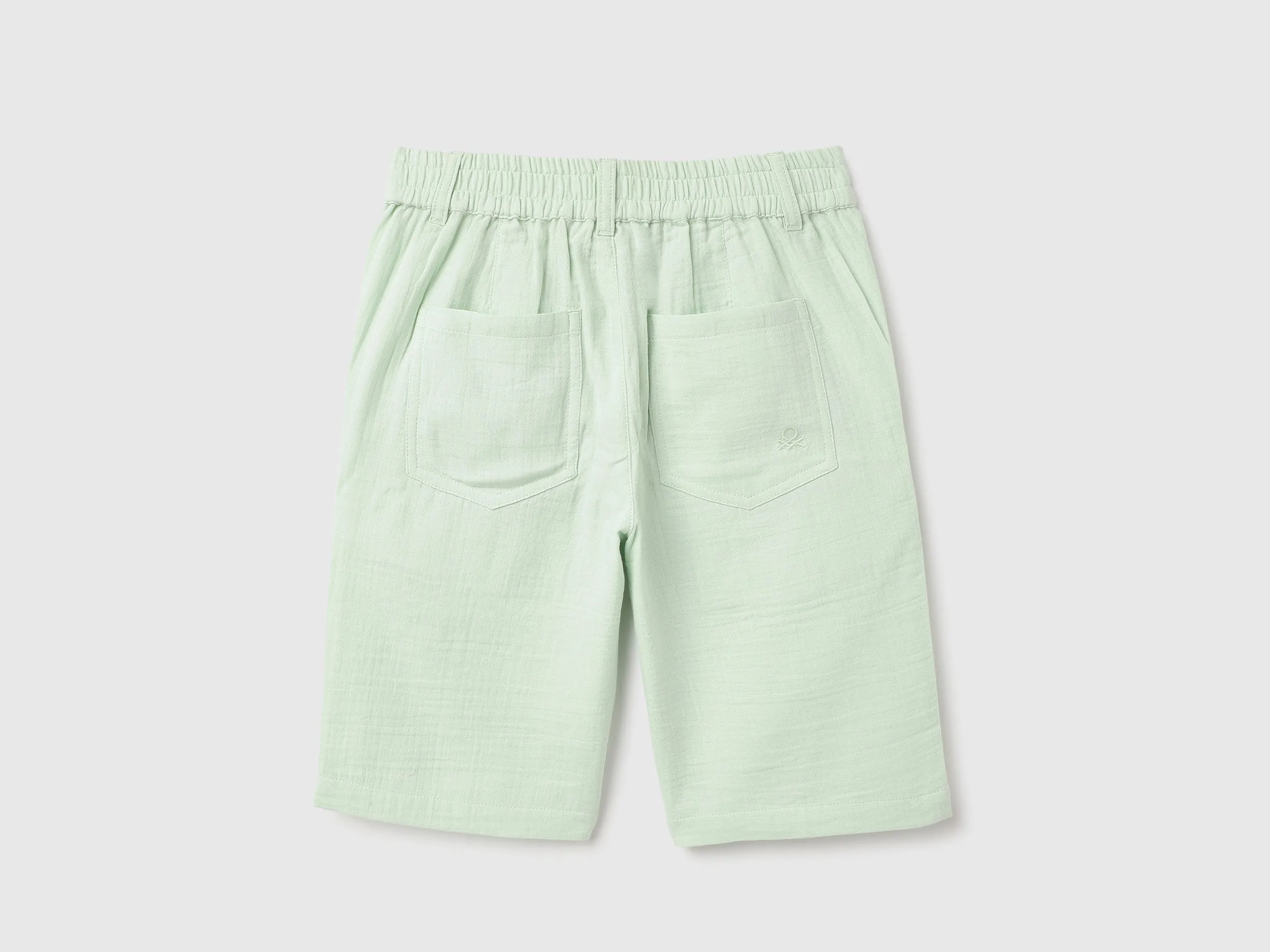 Textured Regular Fit Casual Shorts